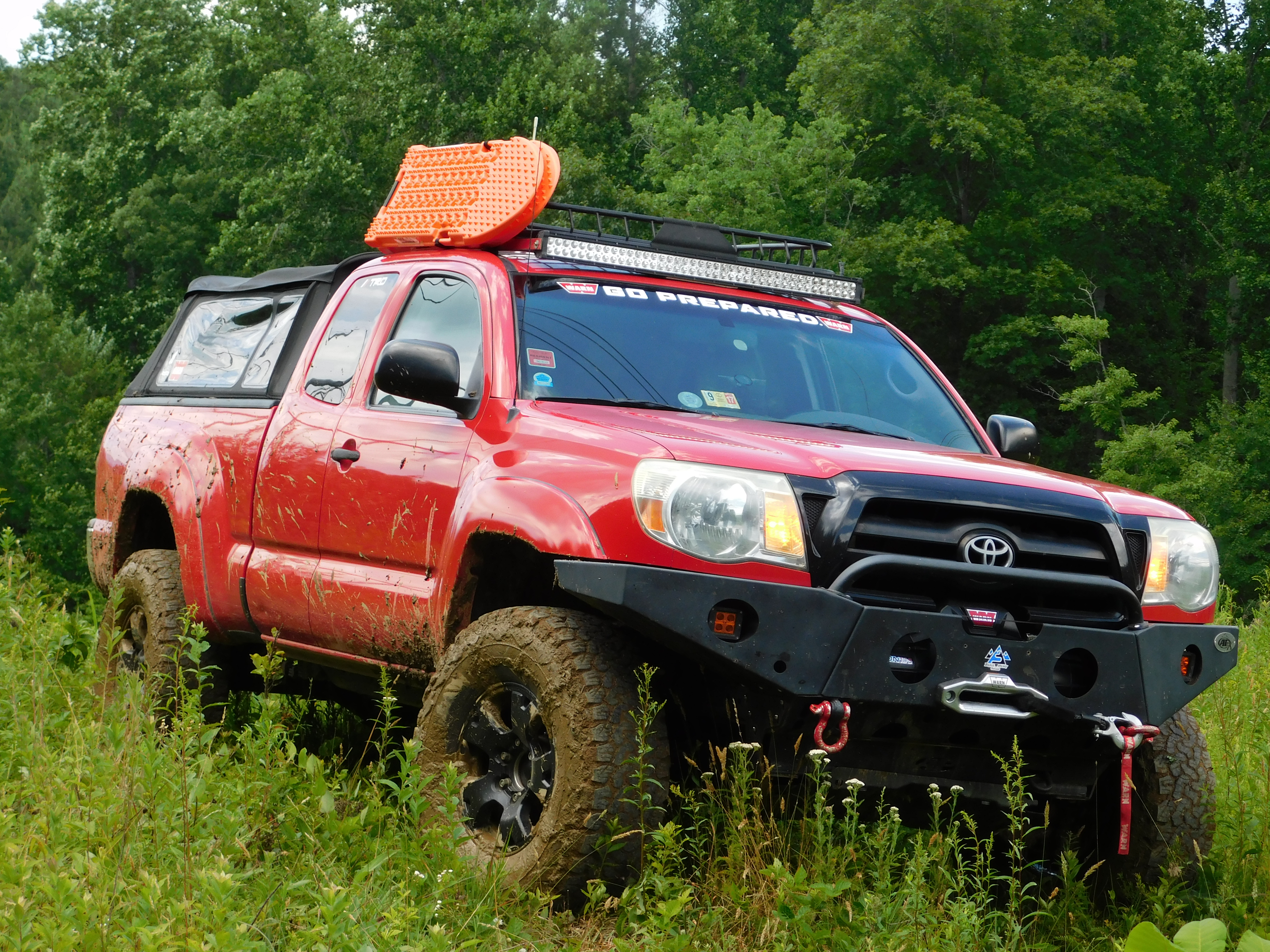 One of the Braveheart vehicles with the MAXSA Escaper Buddy mounted on top